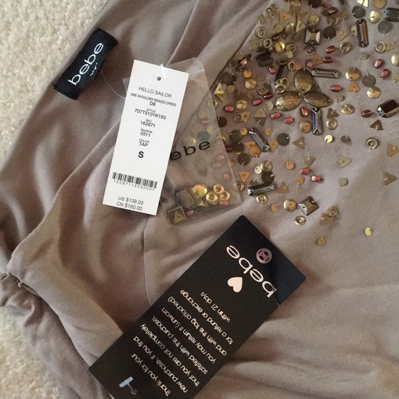 bebe Dresses & Skirts - BEBE NWT sexy one shoulder dress
